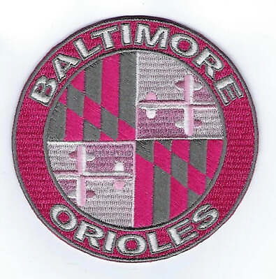 #ad Baltimore Orioles Mothers Day Pink Sleeve Jersey Patch $8.79