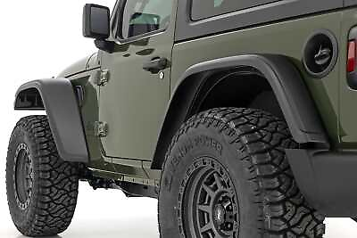 #ad Rough Country WF1 Fender Flares for 2018 2024 Jeep Wrangler JL A J01823 $299.95