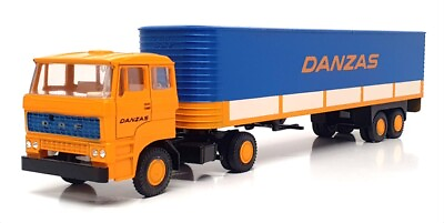 #ad Lion Toys 1 50 Scale Nr.59 DAF 2800 Eurotrailer Truck Danzas Yellow Blue GBP 59.99