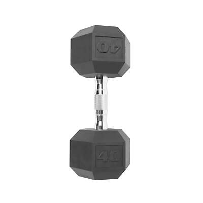 #ad Barbell Coated Hex Dumbbell Single 40 lbs $35.99