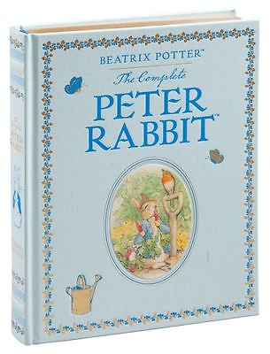 #ad THE COMPLETE PETER RABBIT Leather bound Illustrated Beatrix Potter NEW SEALED $35.99