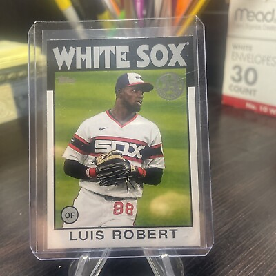 #ad 2021 Topps Luis Robert 1986 35th Anniversary insert card White Sox $2.49