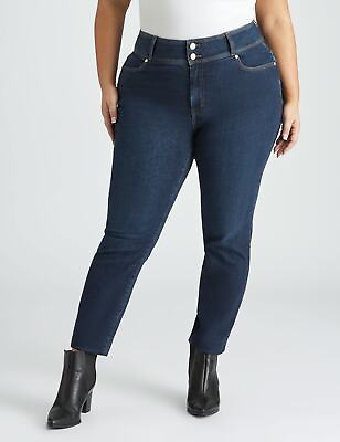 #ad Plus Size Womens Jeans Blue Skinny Cotton Pants Denim Work Wear BeMe $15.28
