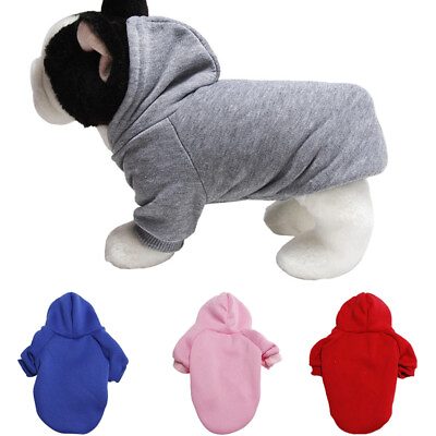 #ad Pet Hoodie Solid Color Hoodie Pet Supplies Dog Hoodie Casual Polyester Hoodie □ $4.73