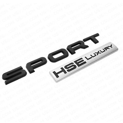 #ad For Range Rover Sport HSE Luxury Letter Car Tailgate Logo Black Emblem Badge SVR $18.39