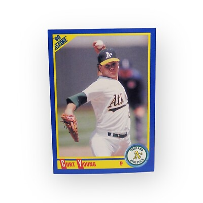 #ad 1990 Score #533 Curt Young of Oakland Athletics 29 Pitcher $1.49