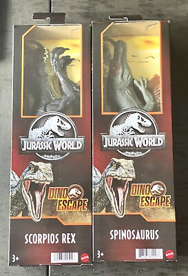 #ad Jurassic World Dino Escape 12” Inch Dinosaur Scorpios Rex or Spinosaurus Figure $33.99