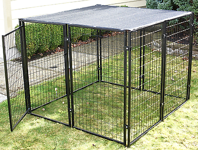 #ad Dog Kennel Strong Cage Heavy Duty Steel Playpen Expandable Outdoor 5fx5fx4ft $314.97