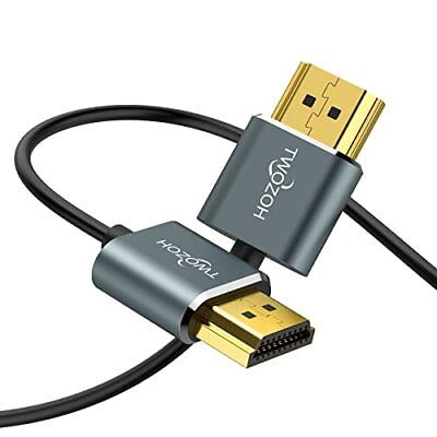 #ad Ultra Thin HDMI to HDMI Cable 1.6FT Hyper Slim HDMI 2.0 Cable Extreme Flexi... $18.64