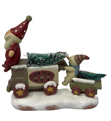 #ad Bonny Lynn by Russ Snowman amp; Santa Christmas Tree Farm Figurine $19.99