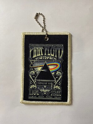 #ad Pink Floyd Carnegie Hall Embroidered keychain patch car key badge printed charm $9.95