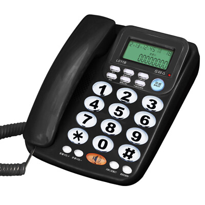 #ad Telephone Landline Amplified Corded Caller ID Big Button For Eldlys AU $39.99