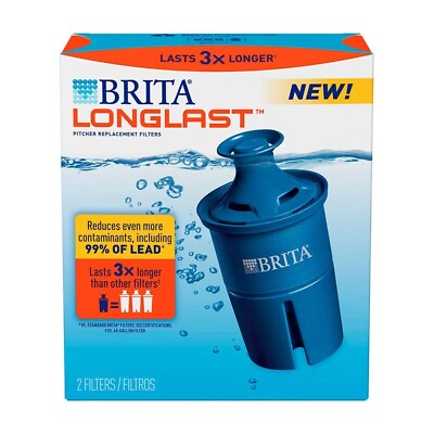 #ad Brita Longlast Replacement Filters for Pitchers Dispensers 2 Count $28.99