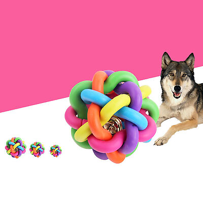 #ad Woven Ball Sound Sturdy Colorful Sound Knot Ball Pet Supplies $9.85