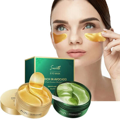 #ad #ad 60 PCS Collagen Eye Patches Anti Aging Wrinkles Dark Circles Eye Bags Moistrize $9.99