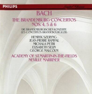 #ad Bach J.S.: Brandenburg Concertos Nos.4 5 amp; 6 Audio CD VERY GOOD $5.91