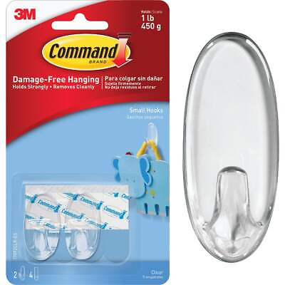 #ad Command 7 8 In. x 1 5 8 In. Adhesive Utility Hook 2 Pack Pack of 36 Command $154.42