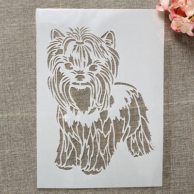 A4 11.7quot; Cute Hairy Dog DIY Layering Stencil for Painting Scrapbook Template $8.26