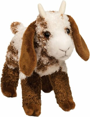 #ad #ad Douglas Bodhi Goat Plush Toy Stuffed Animal 8” Brown White Floppy Ears Cuddle $14.45