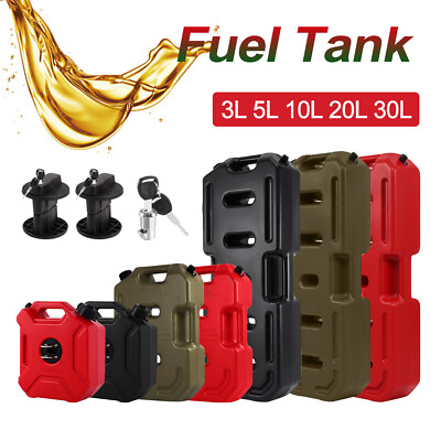 #ad 3L 5L 10L 20L 30L Fuel Gas Oil Storage Tank Can Container For Jeep UTV ATV Truck $33.99