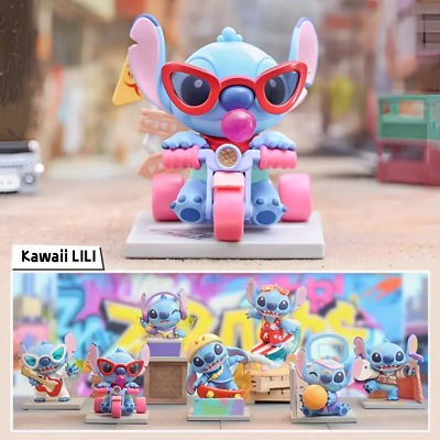 #ad TOPTOY Stitch Vibrant Street Series Blind Box Confirmed Figure New Toys Hot Gift $16.42