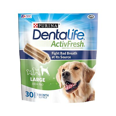 Purina DentaLife Large Dog Dental Chews; ActivFresh Daily Oral Care 2 30 ... $63.99