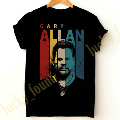 #ad Retro Gary Allan Music Short Sleeve T shirt K81675 $22.99