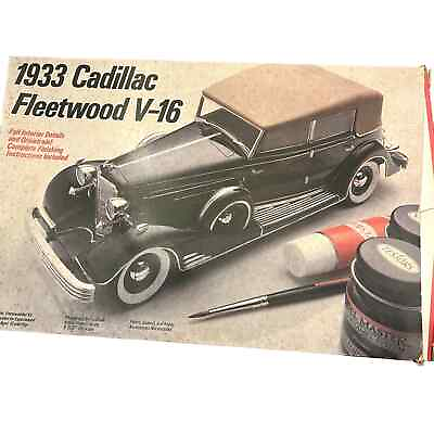 #ad ITALERI 1933 Cadillac Fleetwood V 16 Plastic Car Model Kit $40.00