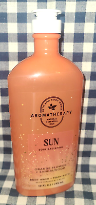 #ad NEW Orange Flower Sandalwood 10 oz Aromatherapy Foam Wash Bath amp; Body Works $20.00