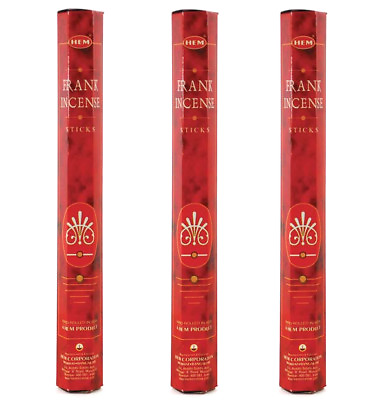 #ad Set of 3 HEM quot;Frankincensequot; Scented Meditation Ritual Incense Sticks 20g Packs $16.99