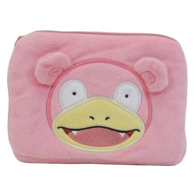 #ad Pokemon Mini Pouch Slowpoke 14855 Face Pocket Monster Pink Plush Case New Japan $23.70
