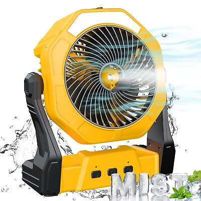 #ad Portable Misting Fan Outdoor Mist Fans for Outside Patios 10000mAh Recharge... $56.03