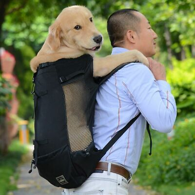 Dog Carrier Shoulder Bag Breathable Large Dogs Backpack Adjustable Pet Travel $47.42