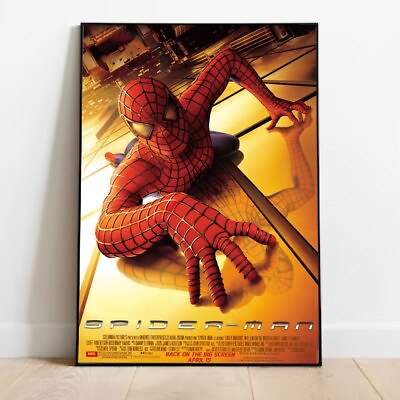 #ad FANMADE Spider Man 2002 AMC Re Print 2024 Poster Tobey Maguire PERFECT No Framed $19.99