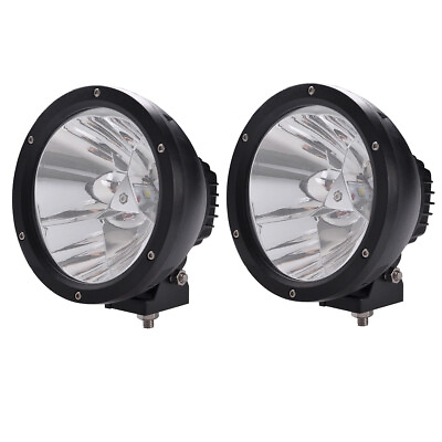 #ad 2X 7inch 45W Round LED Work Light Spot Driving Fog Lamp Fits Off road Truck SUV $128.99