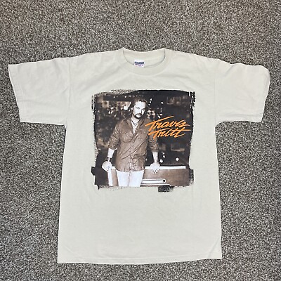 #ad Travis Tritt Concert Tour T Shirt 2005 My Honky Tonk History Tan Tee Size M Mens $14.99