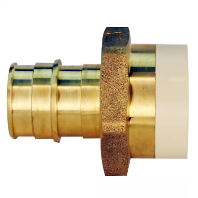 #ad 3 4 in. Brass PEX A Barb x 3 4 in. PVC Straight Adapter $12.59