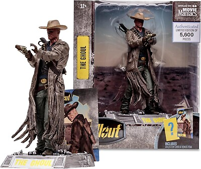 #ad McFarlane Toys Movie Maniacs Fallout 6 Inch The Ghoul Posed Figure PRE ORDER C $103.50