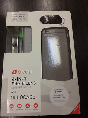 #ad Olloclip 4 in 1 Photo Lens for iPhone 6 6s or Plus grey cases for std or New $64.00