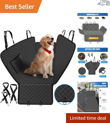 #ad Dog Car Seat Cover for Back Seat Dog Seat Cover with Storage Pocket Dog Hammock $15.67