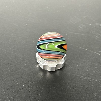 #ad Handmade Boro Art Glass Marble .61quot; Colorful Swirl MIB Green Red Orange Blue Etc $24.99