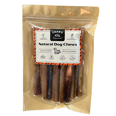 #ad Bully Stick Treats for Dogs by Tigers Natural Treats 6quot; Standard Thick $35.99