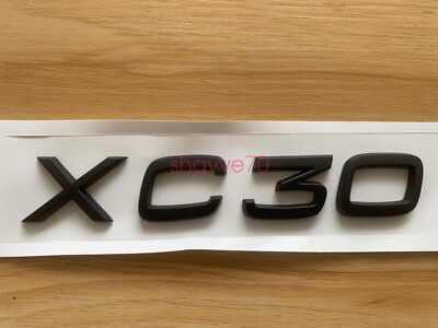 #ad Matte Black quot; XC30 quot; Number Letters Rear Trunk Emblem Badge For Volvo XC30 $20.99