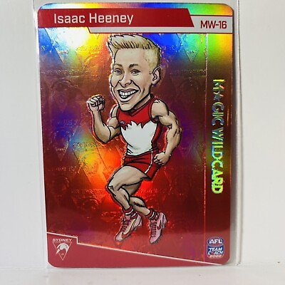 #ad 2022 AFL TeamCoach Magic Wildcard Isaac Heeney Sydney Swans MW 16 Combined Post AU $12.95