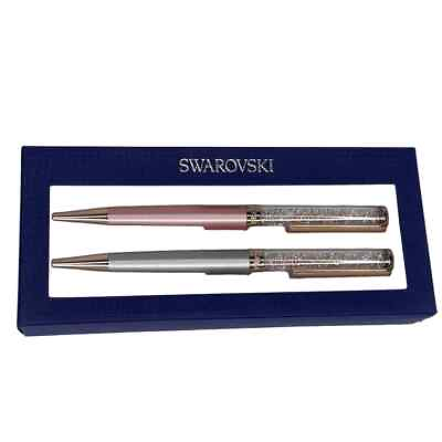 #ad Swarovski Crystaline Pen Set Pink amp; Grey $84.55