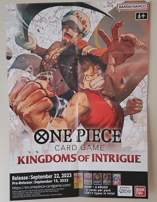 #ad One Piece Card Game Kingdom of Intrigue Poster New Store Exclusive Promo $29.99