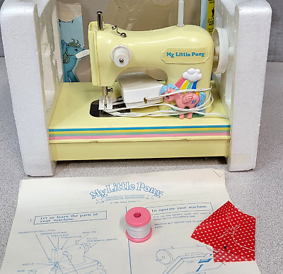 #ad My Little Pony Sewing Machine Vintage 1985 With Box Firefly Pegasus ❤️ $62.99