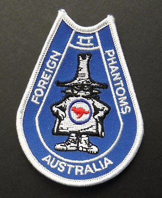 #ad AUSTRALIA AIR FORCE F 4 PHANTOM II AIRCRAFT AUSSIE EMBROIDERED PATCH 3.75 INCHES $5.74