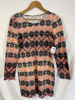 #ad Charlotte Russe SHIRT DRESS Multicolored New Long sleeve $16.99