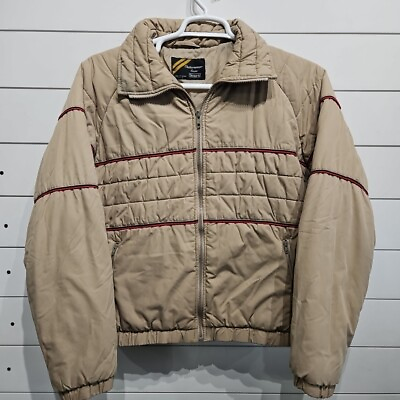 #ad VTG Sears Puffer Bomber Flight SKI SNOWBOARD Jacket Coat Mens Size Medium $41.95